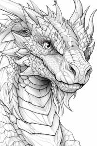 Dragon coloring page
