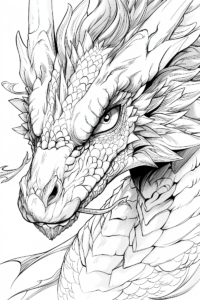 Dragon coloring page