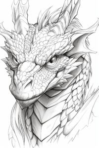 Dragon coloring page