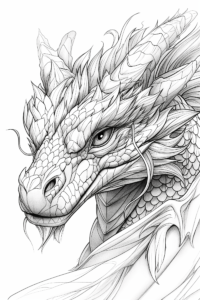 Dragon coloring page