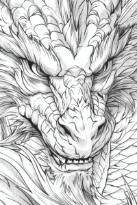 Dragon coloring page