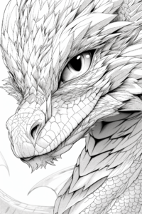 Dragon coloring page