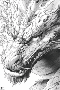 Dragon coloring page